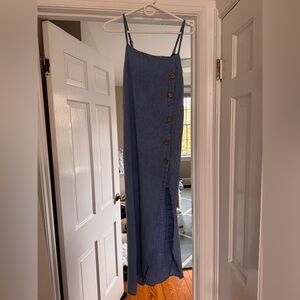 Blue cotton summer dress